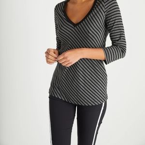 Anatomie Irma Striped 3/4 Sleeve Top